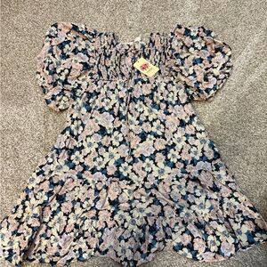 Floral Puff Sleeve Dress